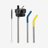 TKWide Twist Cap Kit with Straws - Black